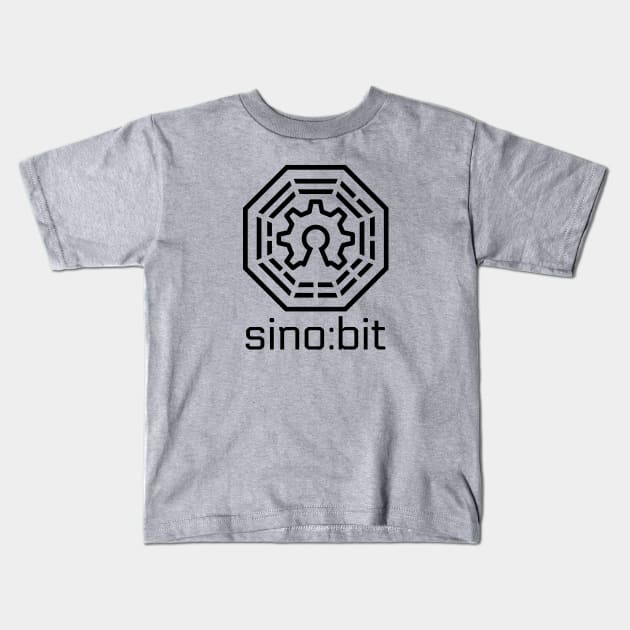 Sino:bit logo- Black Kids T-Shirt by Naomi Wu's Shenzhen Store